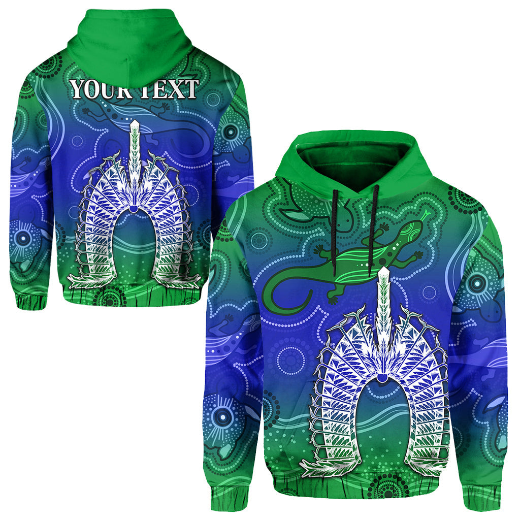 (Custom Personalised) Torres Strait Islands Hoodie Aboriginal Art Lizard Symbol Peace LT13 - Vibe Hoodie Shop