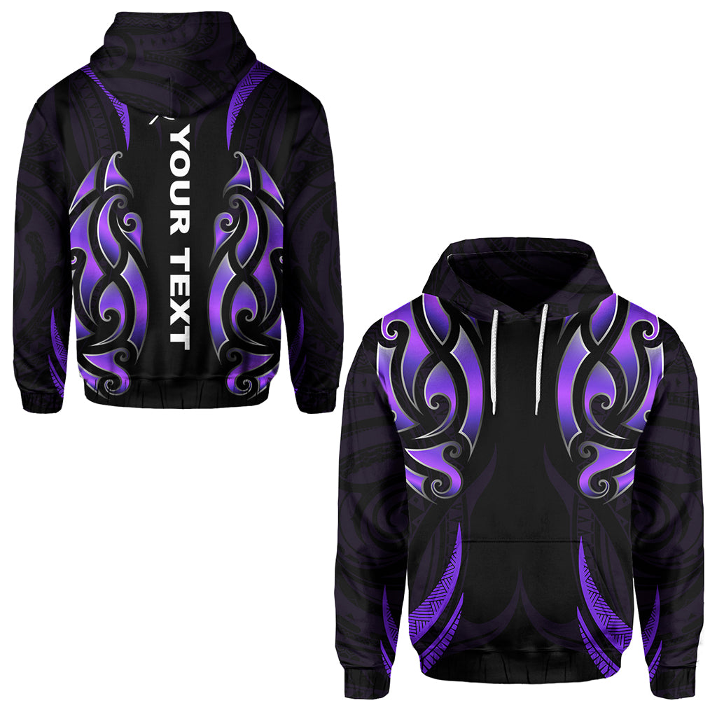 (Custom Personalised) New Zealand Maori Hoodie Simple Love Purple LT13 - Vibe Hoodie Shop