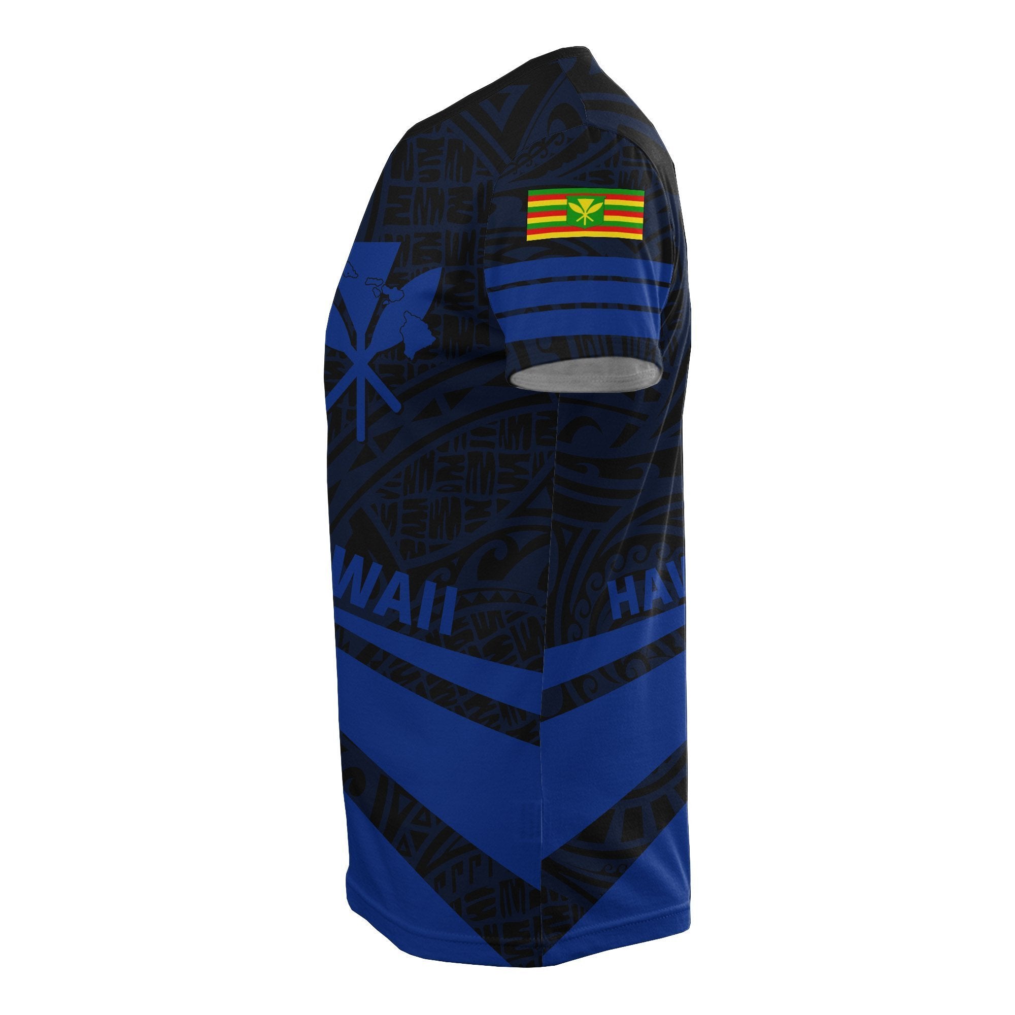 Kanaka Polynesian T shirt Blue - Doma Style - Vibe Hoodie Shop