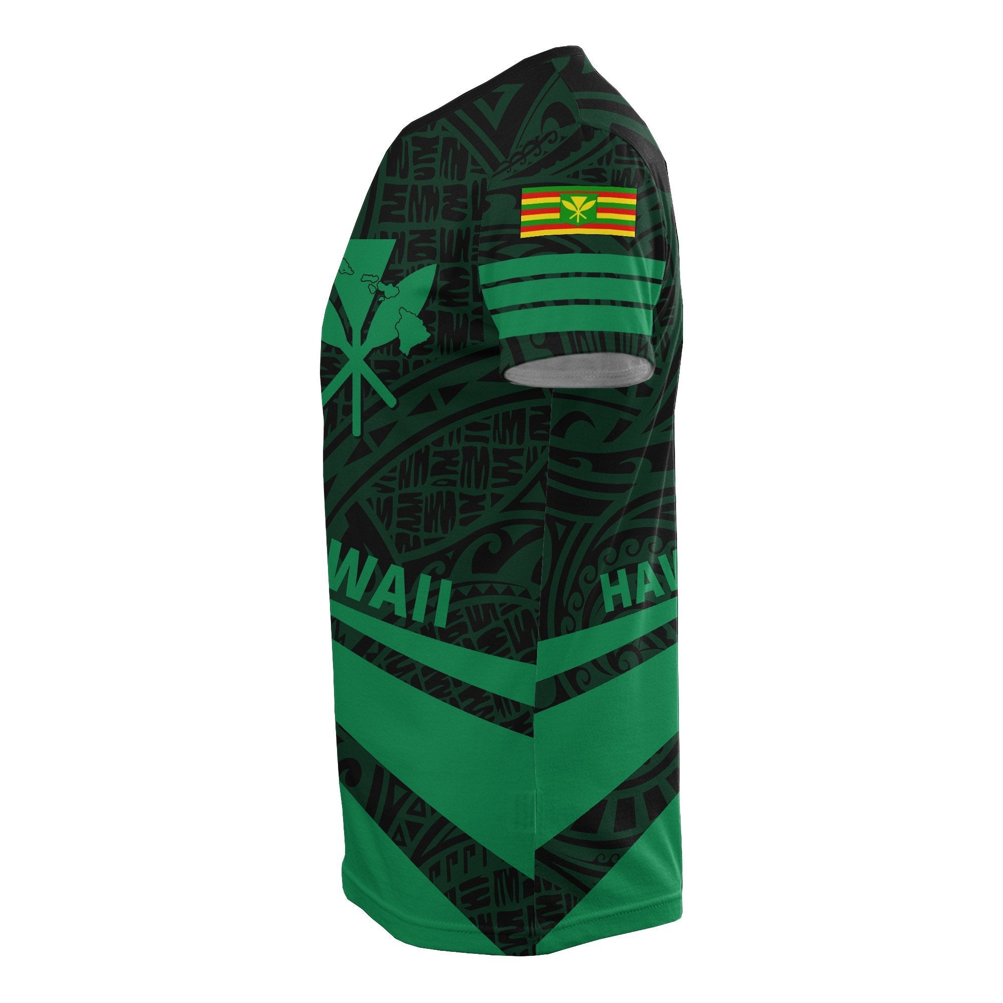 Kanaka Polynesian T shirt Green - Doma Style - Vibe Hoodie Shop