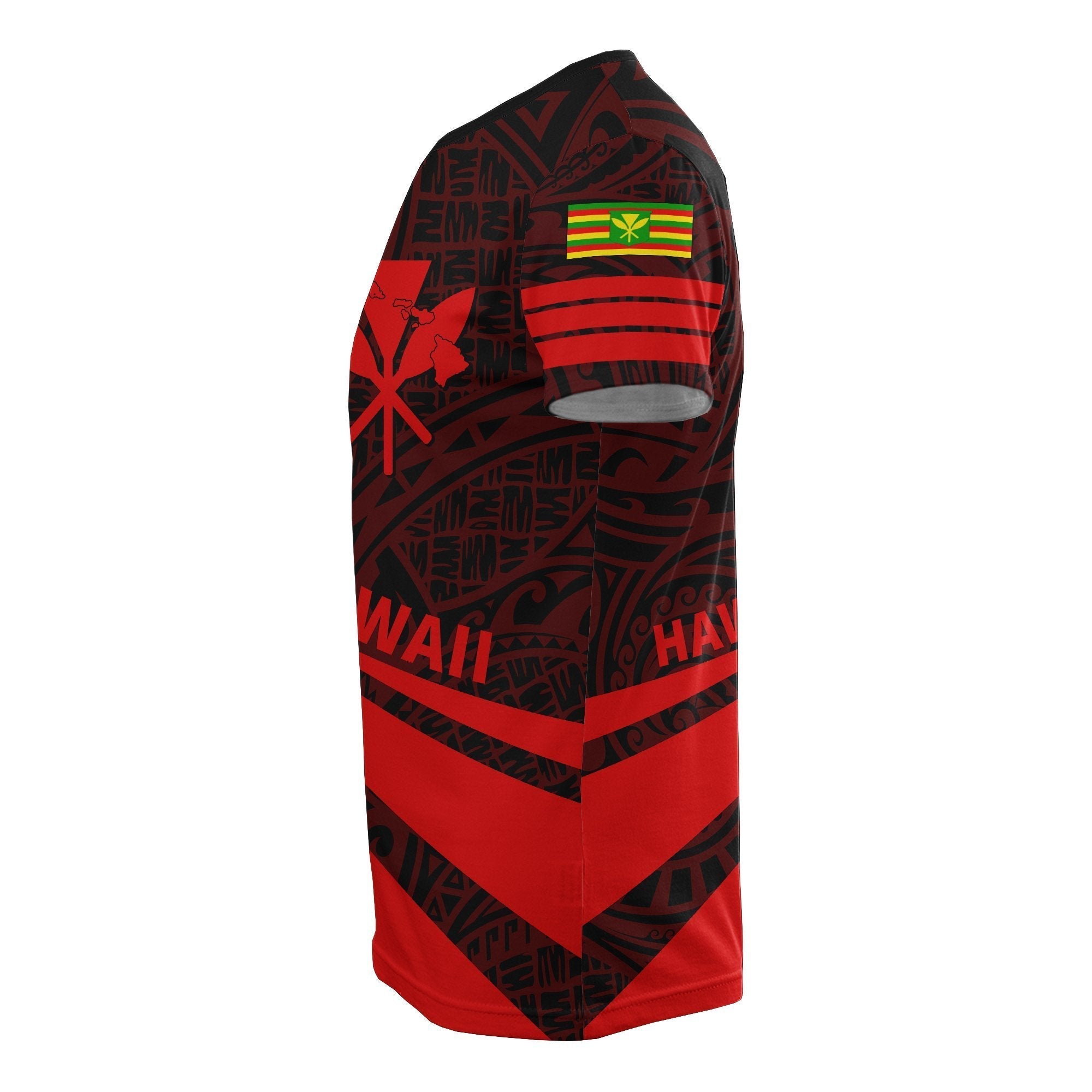 Kanaka Polynesian T shirt Red - Doma Style - Vibe Hoodie Shop