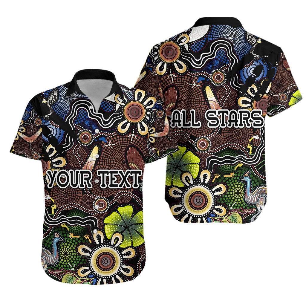 (Custom Personalised) Indigenous Hawaiian Shirt All Stars Ethnic Style - Vibe Hoodie Shop