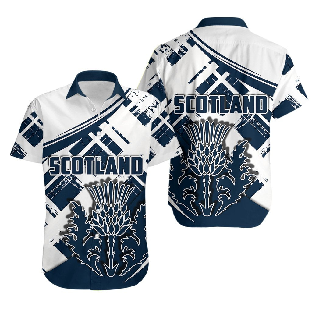 Scotland Rugby Hawaiian Shirt The Thistle Special Style - Vibe Hoodie Shop