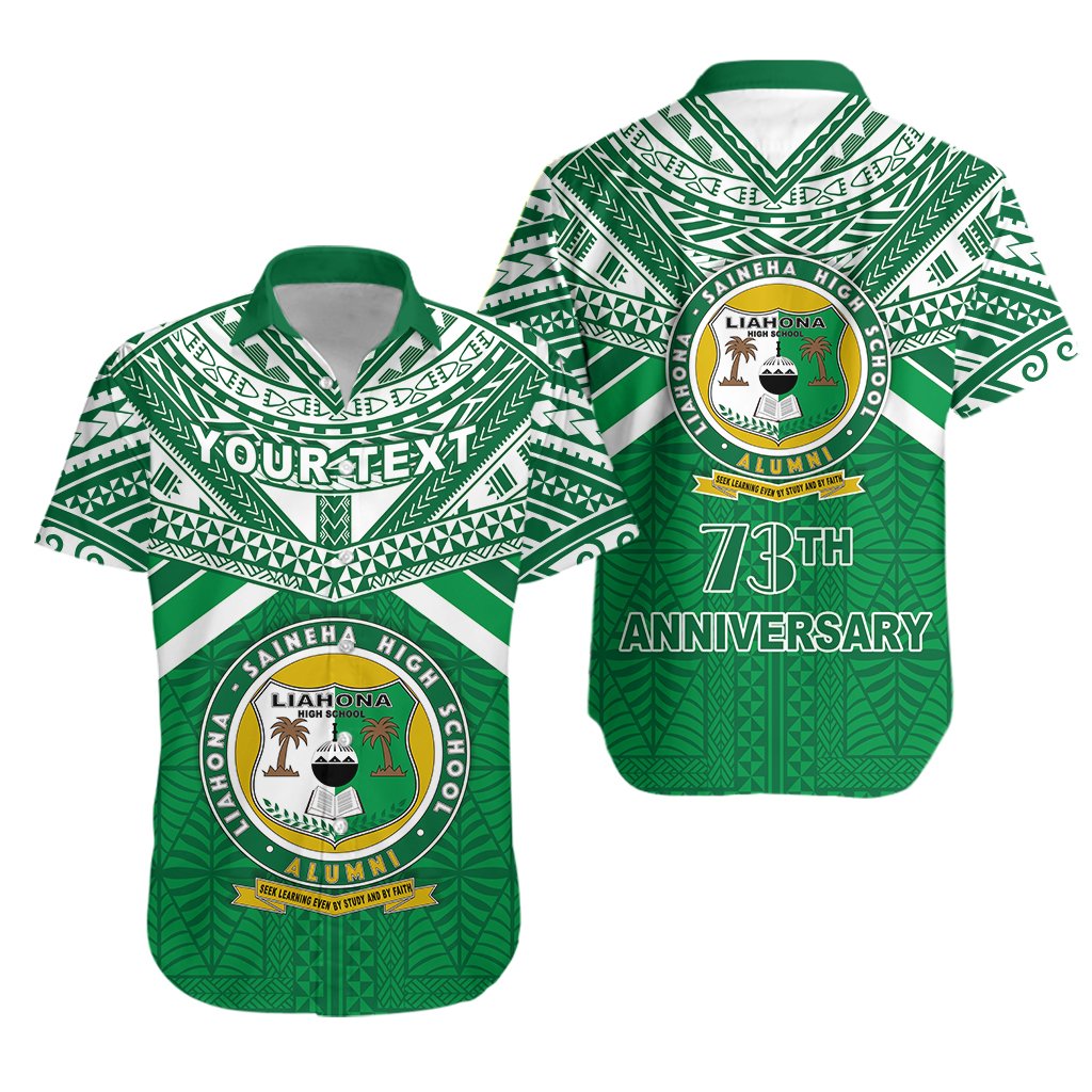 (Custom Personalised) Happy Anniversary Liahona Hawaiian Shirt Tonga High School - Vibe Hoodie Shop