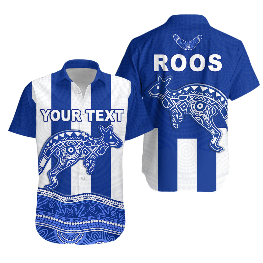 (Custom Personalised) Roos Indigenous Hawaiian Shirt North Melbourne Football - Vibe Hoodie Shop