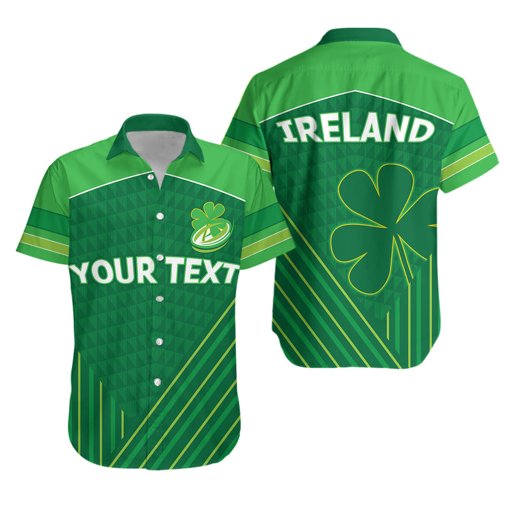 (Custom Personalised) Ireland Rugby Hawaiian Shirt Shamrock Irish - Vibe Hoodie Shop