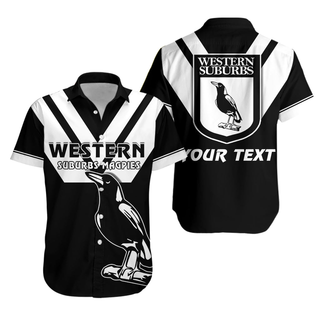 (Custom Personalised) Western Suburbs Magpies Hawaiian Shirt the One and Only - Vibe Hoodie Shop