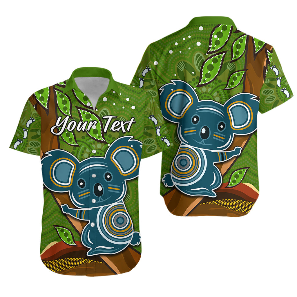 (Custom Personalised) Koala Climbing Tree Hawaiian Shirt Aboriginal Aussie - Vibe Hoodie Shop