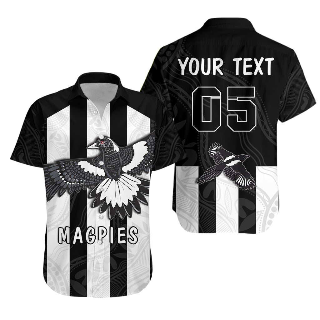 (Custom Personalised) Magpies Indigenous Hawaiian Shirt 2021 Heroic - Custom Text and Number - Vibe Hoodie Shop