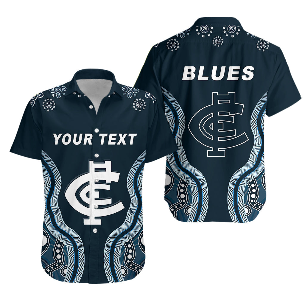 (Custom Personalised) Go Blues Hawaiian Shirt Simple Indigenous - Vibe Hoodie Shop