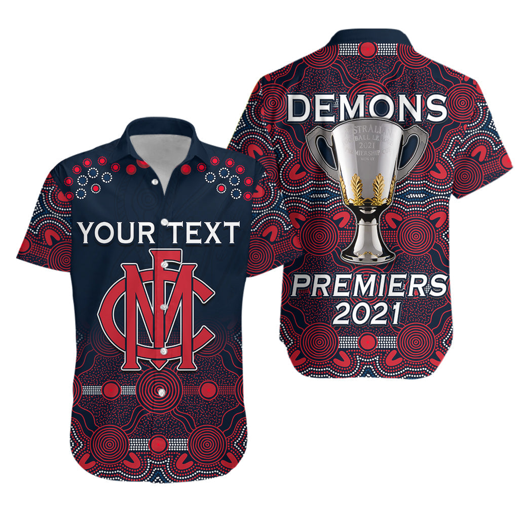 (Custom Personalised) Demons Indigenous Hawaiian Shirt Premiers 2021 Champion - Vibe Hoodie Shop