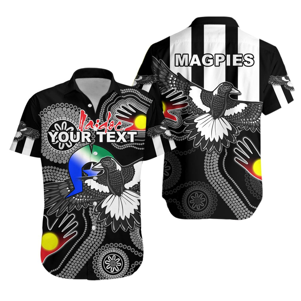 (Custom Personalised) Magpies NAIDOC Week 2021 Hawaiian Shirt Style - Vibe Hoodie Shop