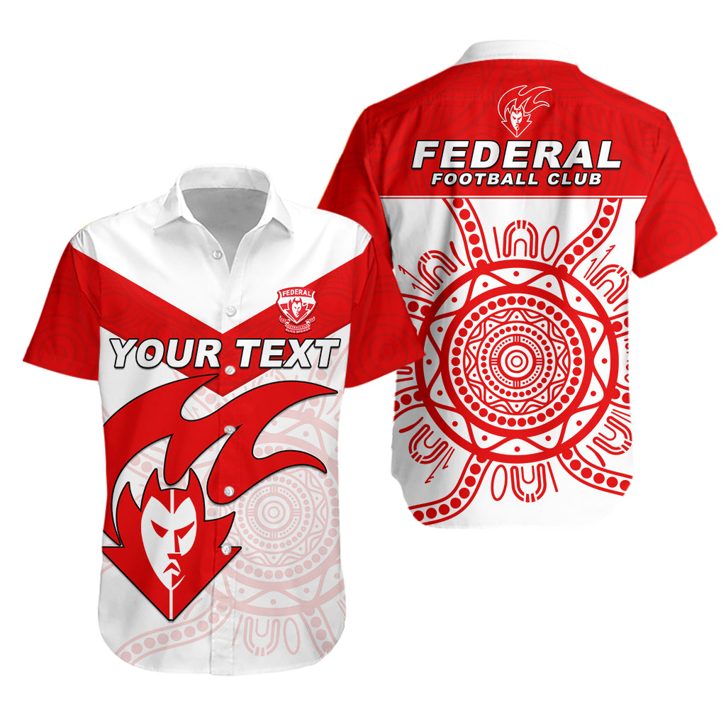 (Custom Personalised) Federal Demons Football Hawaiian Shirt Indigenous Impressive - Vibe Hoodie Shop