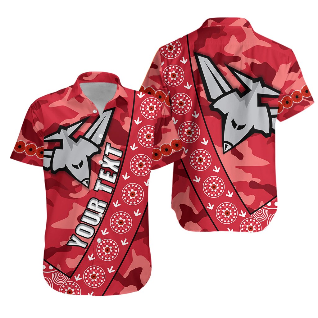 (Custom Personalised) Bombers ANZAC 2021 Hawaiian Shirt Essendon - Vibe Hoodie Shop