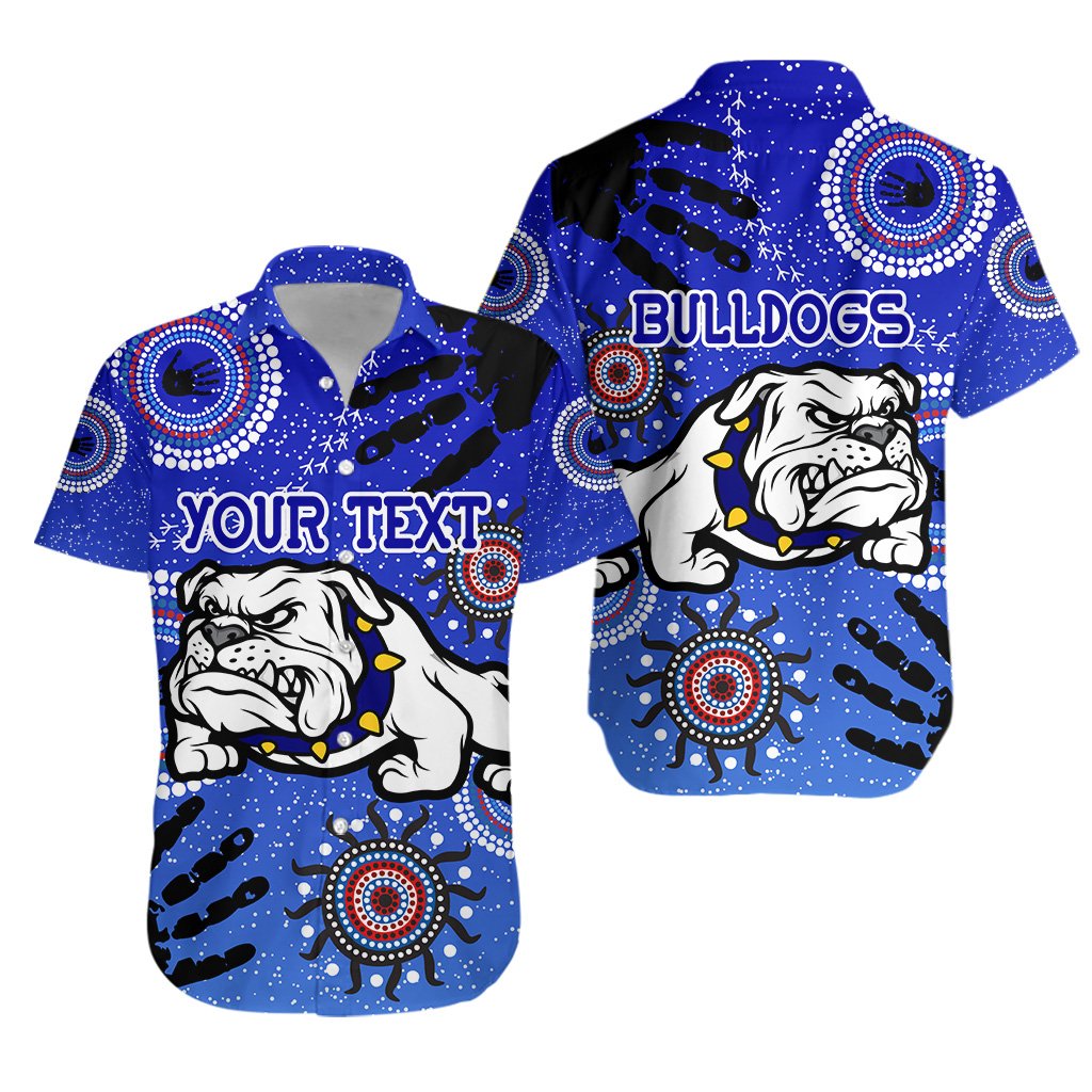 (Custom Personalised) Bulldogs Hawaiian Shirt Indigenous Country Style - Vibe Hoodie Shop