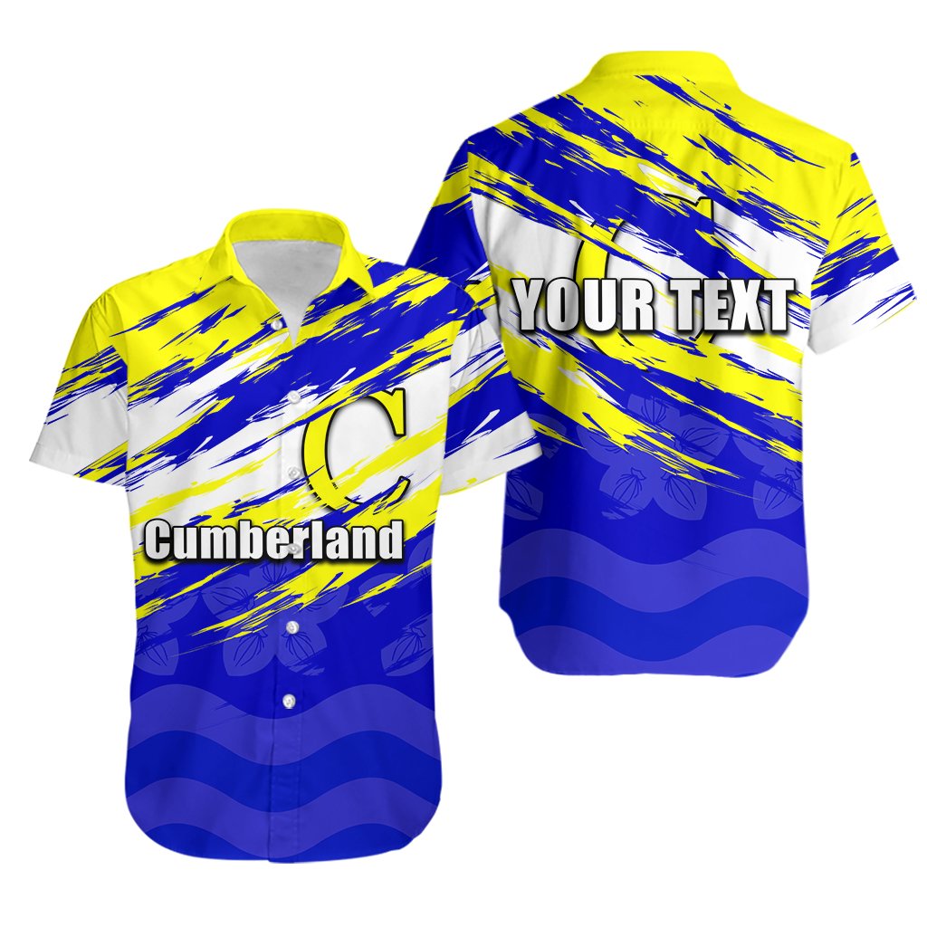 (Custom Personalised) Cumberland Rugby Hawaiian Shirt - Vibe Hoodie Shop