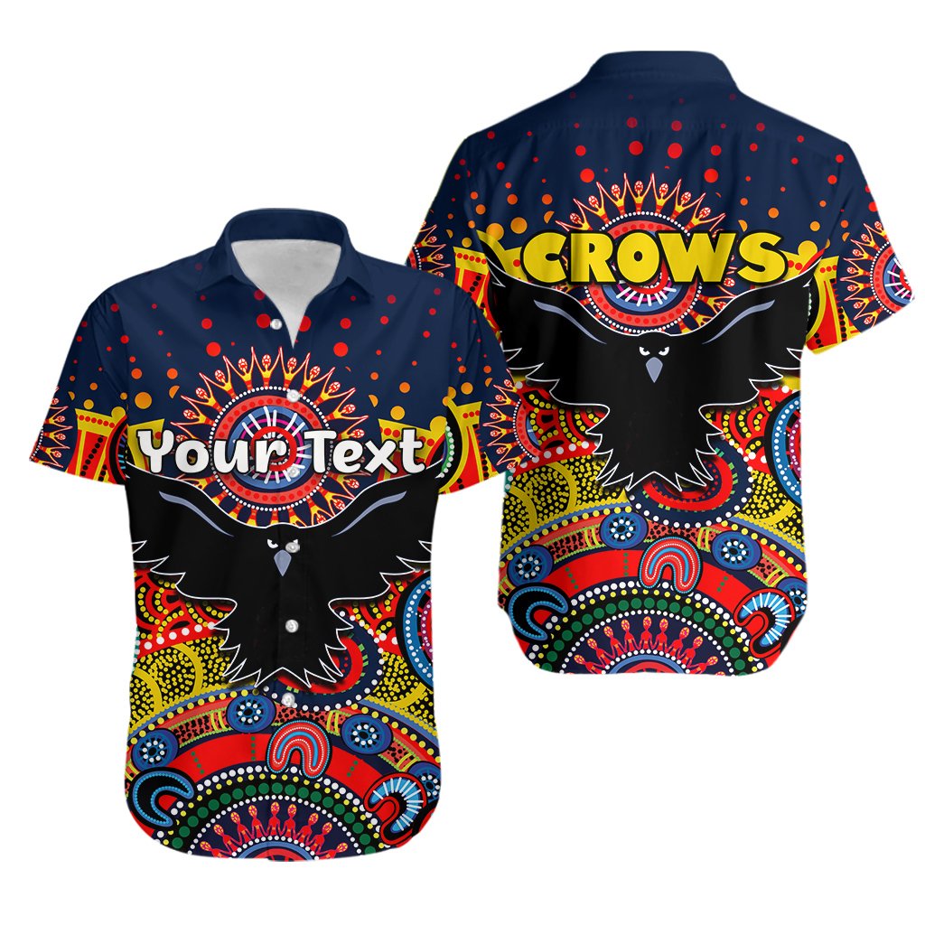 (Custom Personalised) NAIDOC Adelaide Crows Indigenous Hawaiian Shirt - Vibe Hoodie Shop