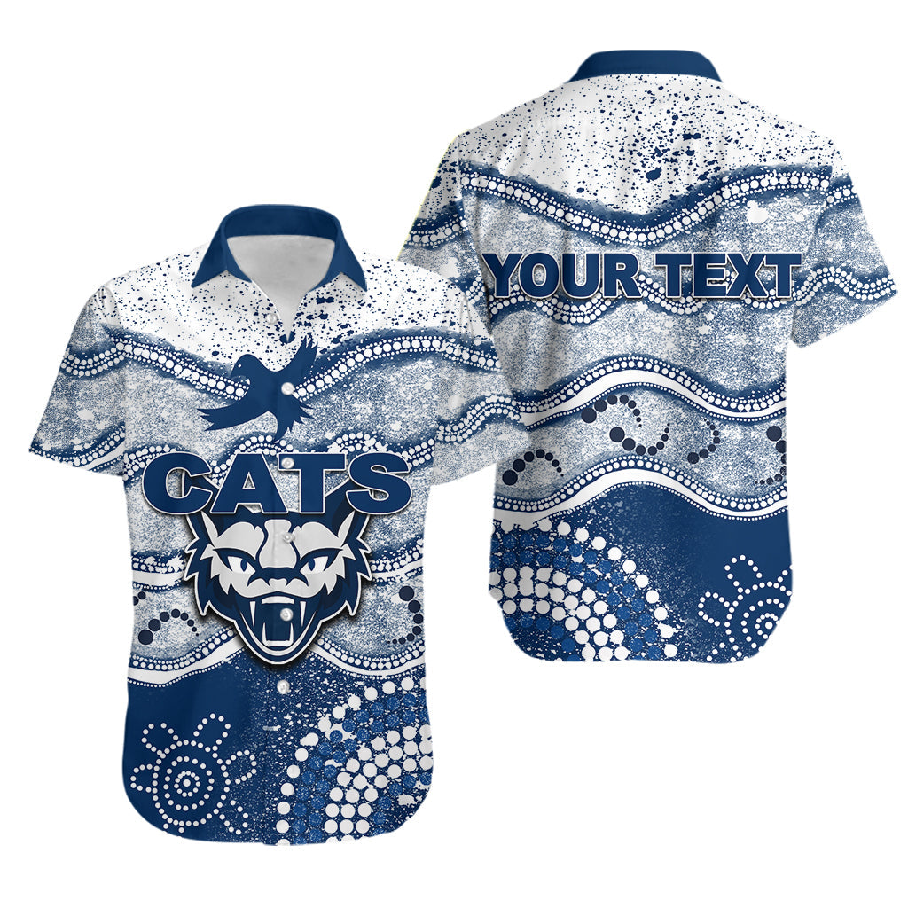 (Custom Personalised) Cats Hawaiian Shirt Aboriginal Grunge Style - Vibe Hoodie Shop