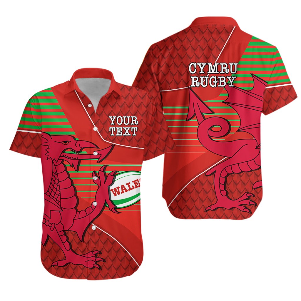 (Custom Personalised) Wales Rugby Hawaiian Shirt Dragon Special - CYMRU - Vibe Hoodie Shop