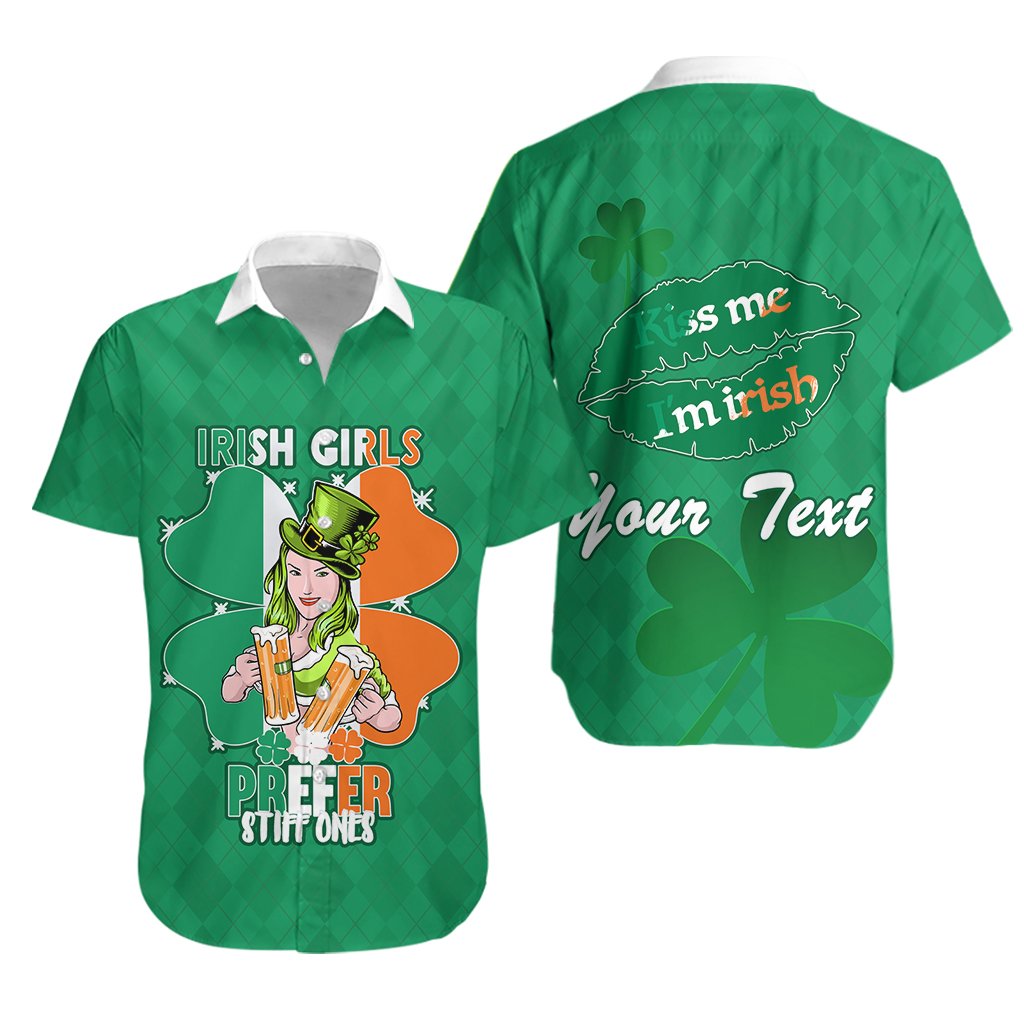(Custom Personalised) Patrick's Day Hawaiian Shirt Irish Girl Shamrock - Vibe Hoodie Shop