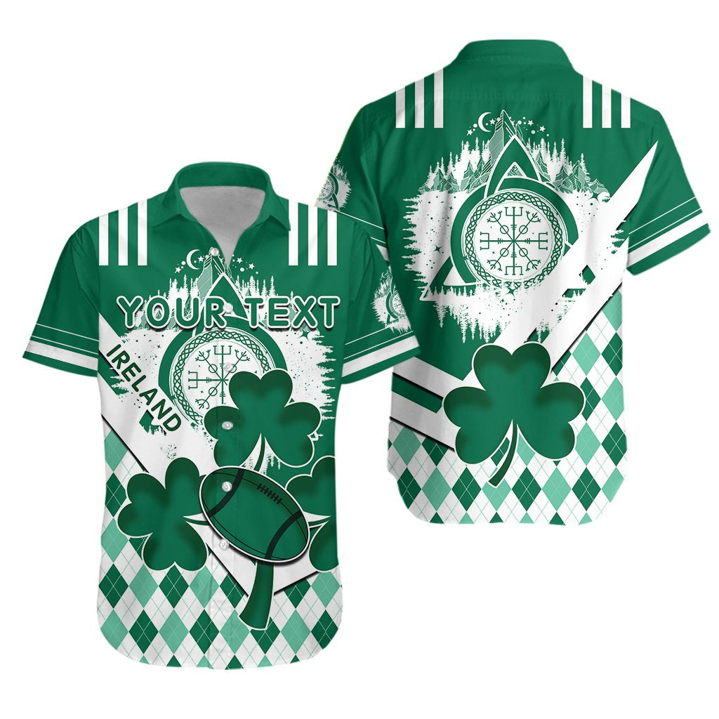 (Custom Personalised) Ireland Rugby Shamrock Hawaiian Shirt Mix Irish Celtic - Vibe Hoodie Shop