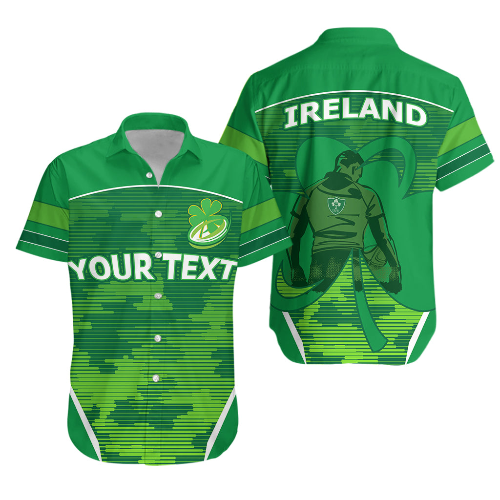 (Custom Personalised) Ireland Hawaiian Shirt Irish Rugby - Vibe Hoodie Shop