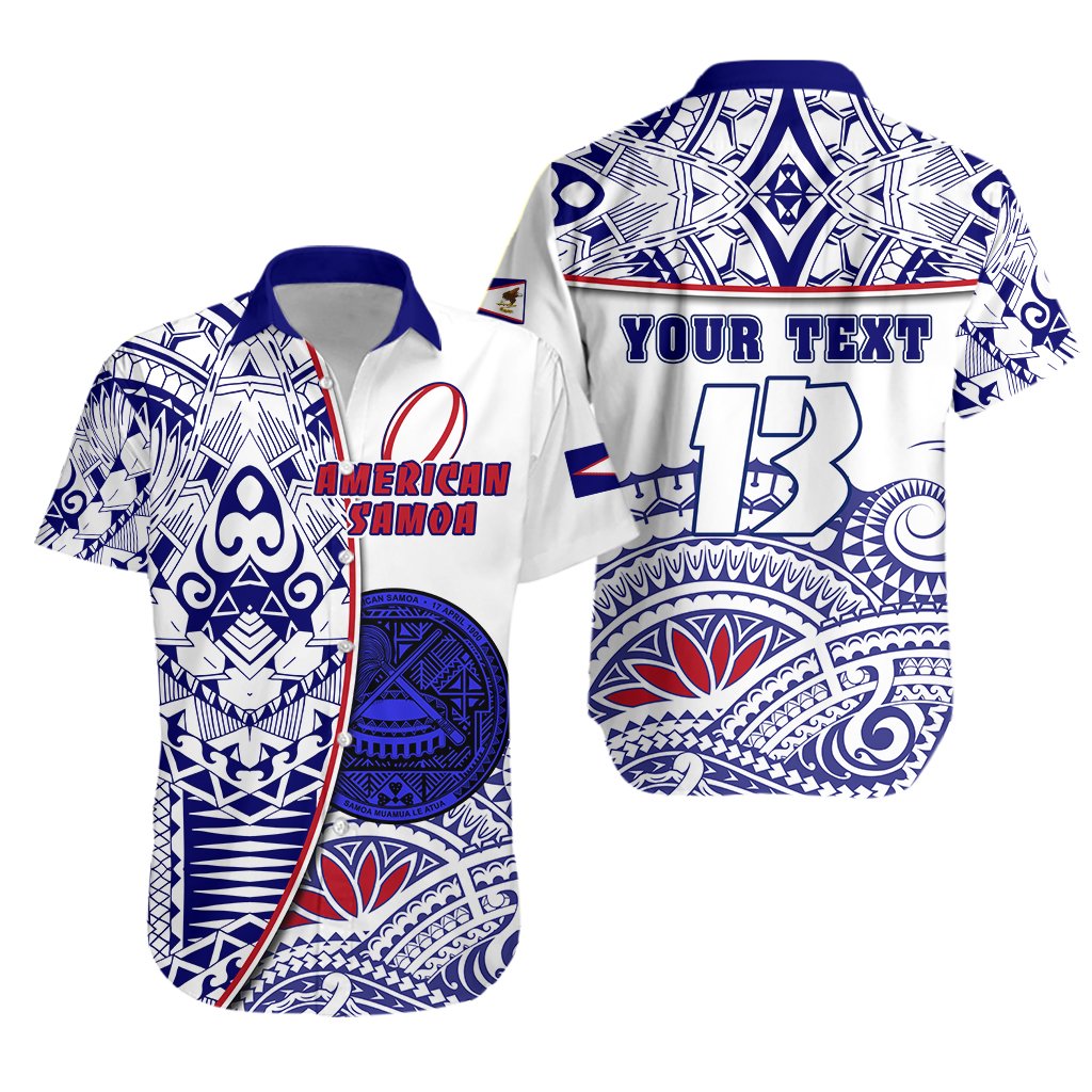 (Custom Personalised) American Samoa Rugby Hawaiian Shirt Special - Custom Text and Number - Vibe Hoodie Shop