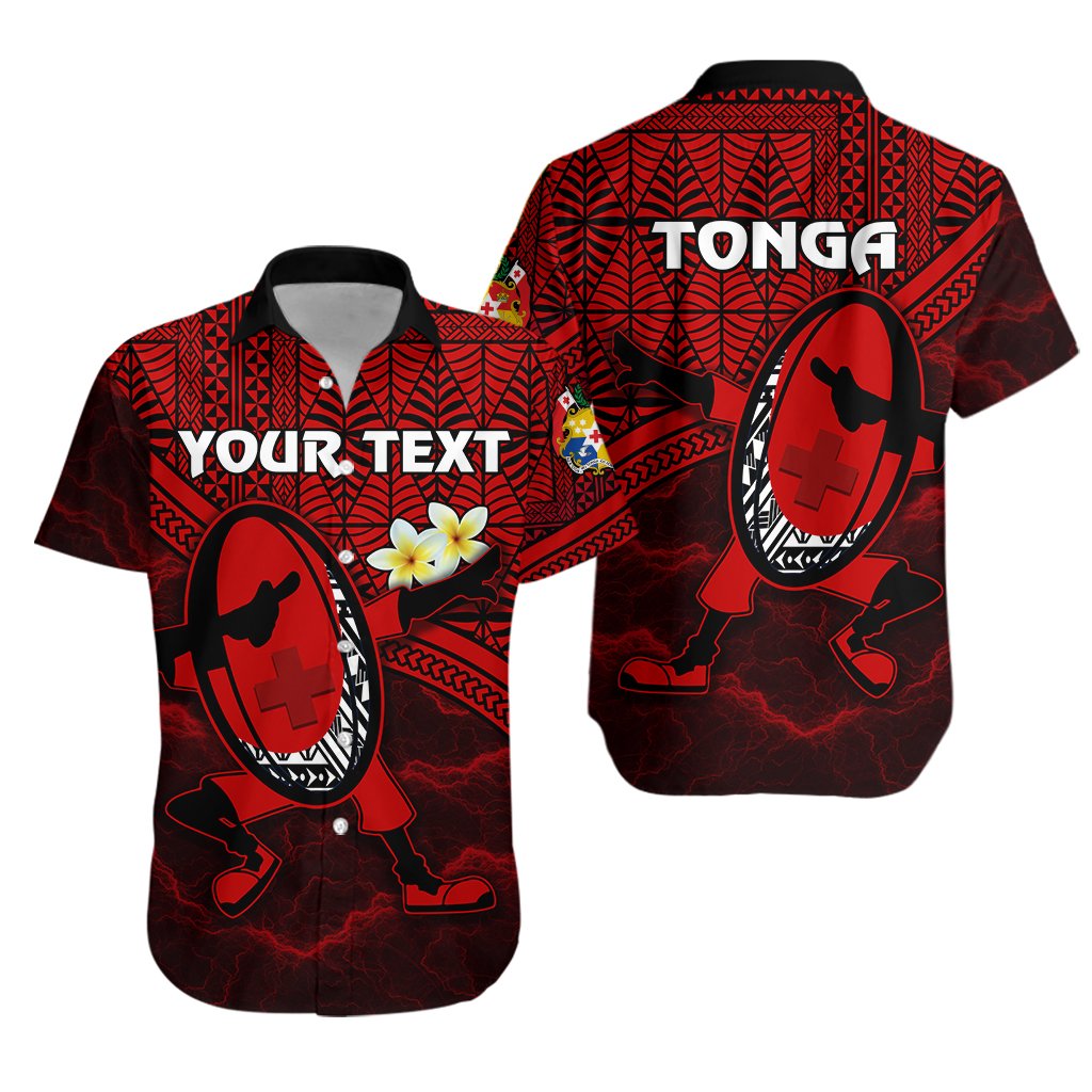 (Custom Personalised) Tonga Rugby Hawaiian Shirt Dab Trend Creative - Vibe Hoodie Shop