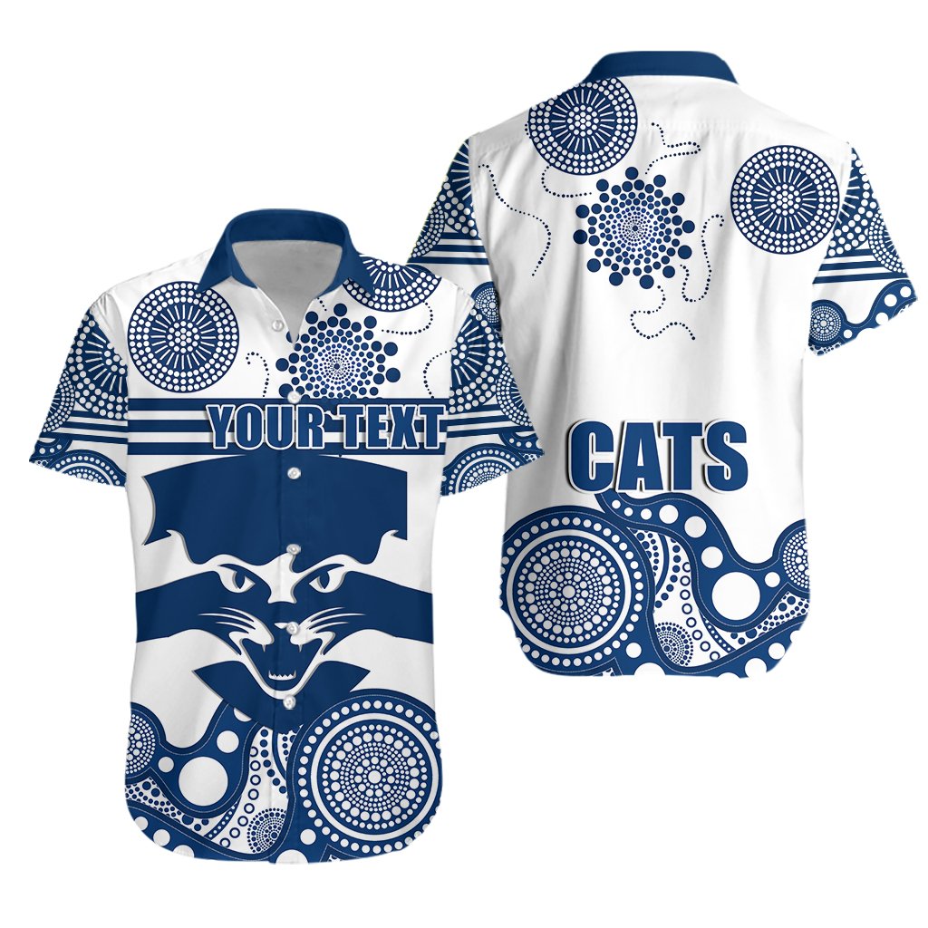 (Custom Personalised) Cats Hawaiian Shirt Geelong Indigenous - Vibe Hoodie Shop