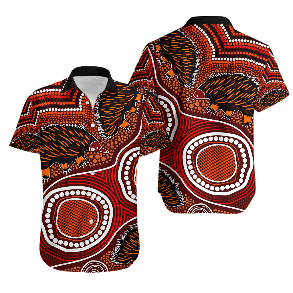 Echidna Aboriginal Hawaiian shirt Style No.2 - Vibe Hoodie Shop