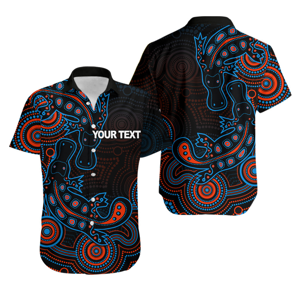 (Custom Personalised) Aboriginal Platypus Hawaiian Shirt Dot Patterns Style No.4 - Vibe Hoodie Shop