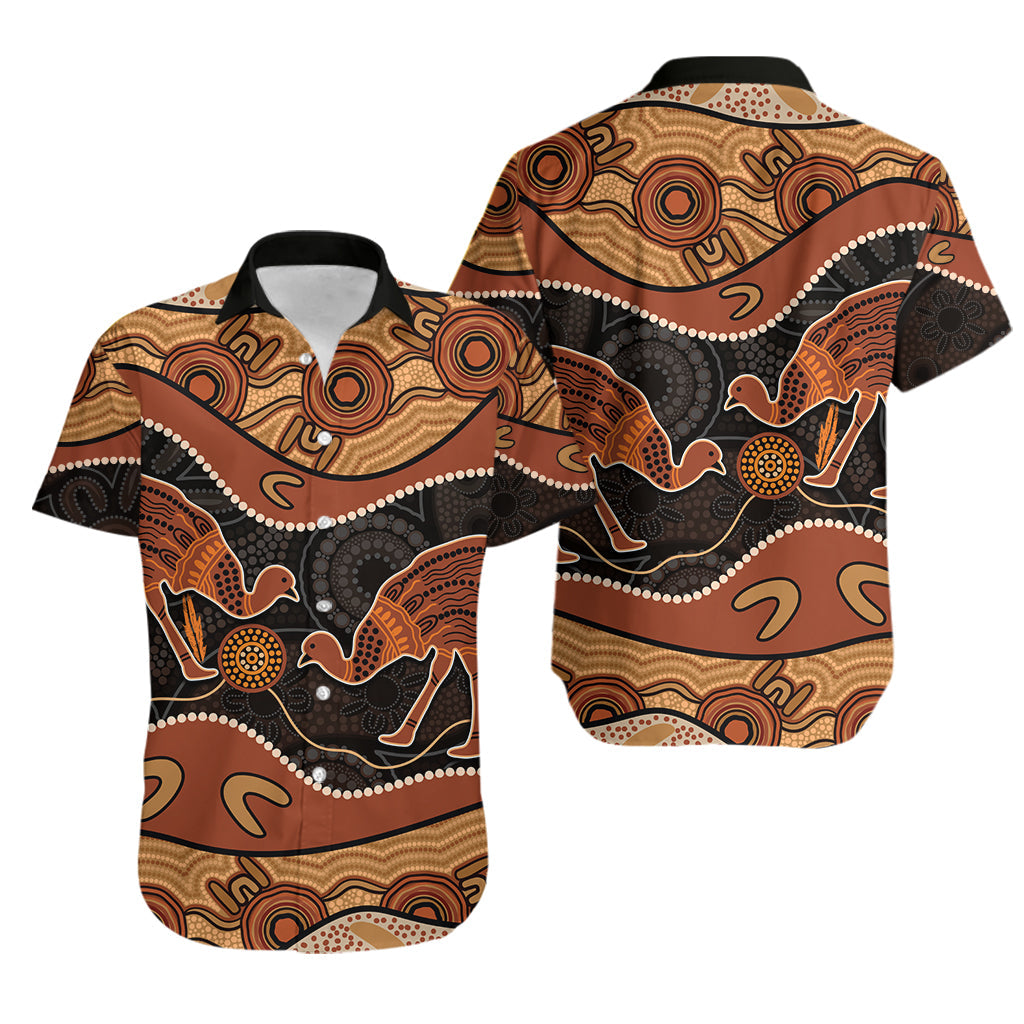 Emu Aboriginal Hawaiian shirt Style No.6 - Vibe Hoodie Shop