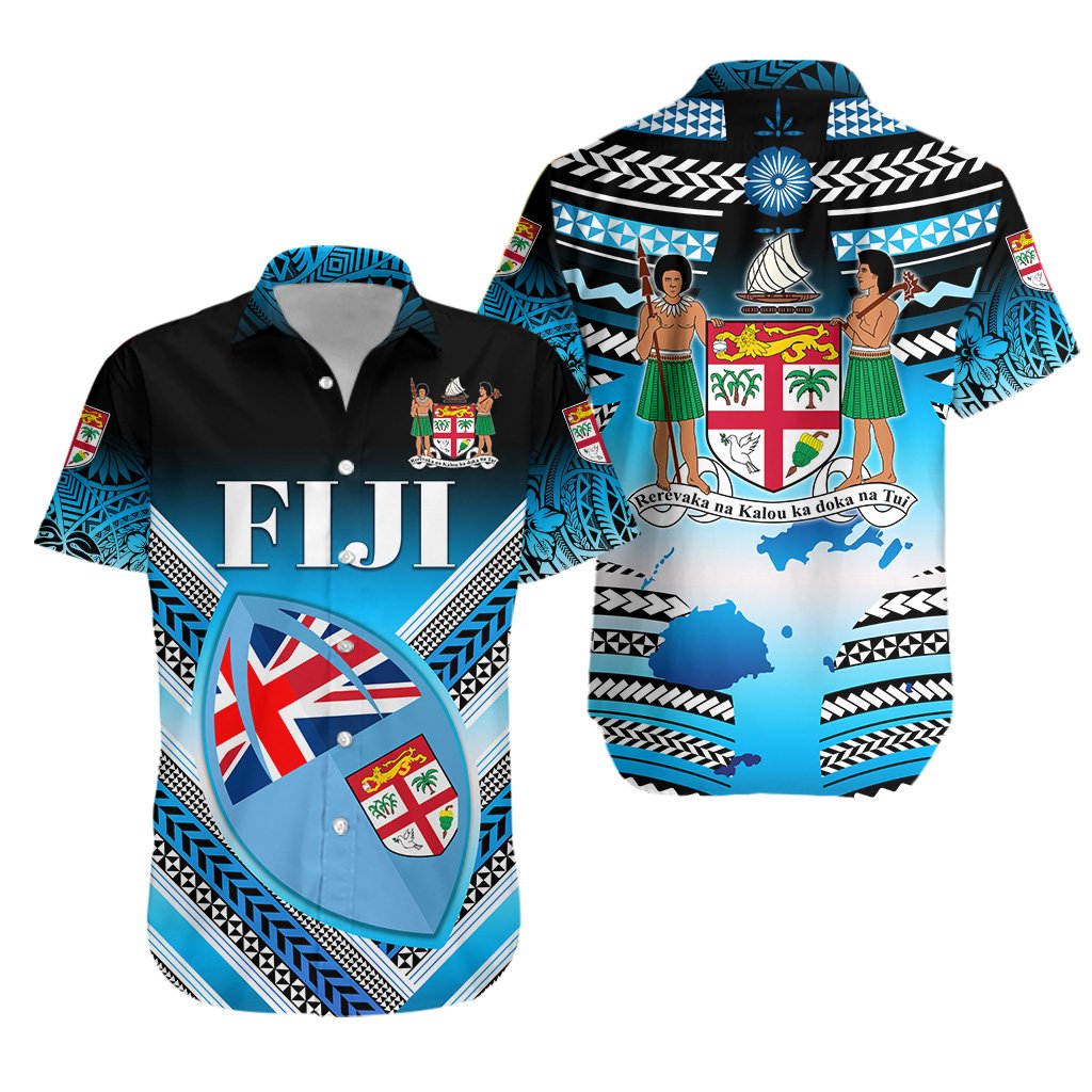 Fiji Rugby Hawaiian Shirt Map Creative Style - Vibe Hoodie Shop