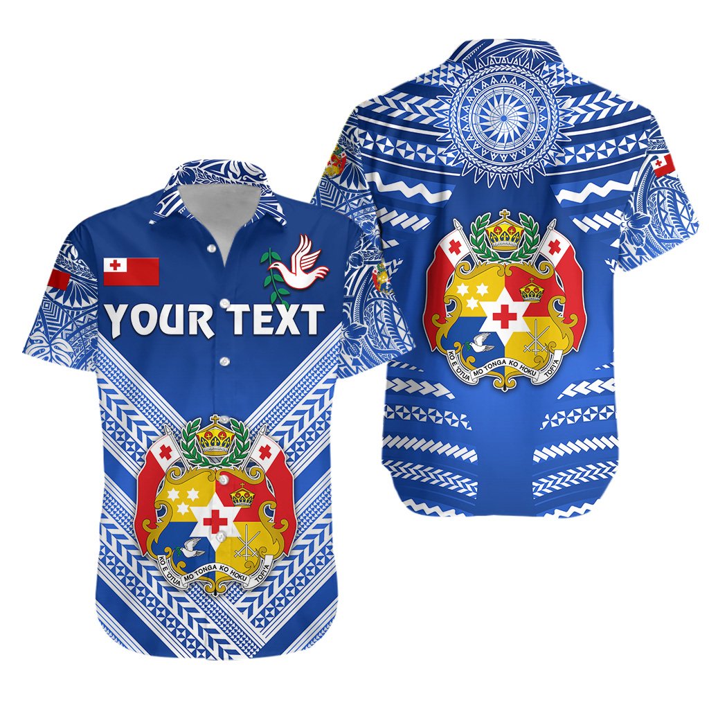 (Custom Personalised) Mate Ma'a Tonga Rugby Hawaiian Shirt Polynesian Creative Style - Blue - Vibe Hoodie Shop