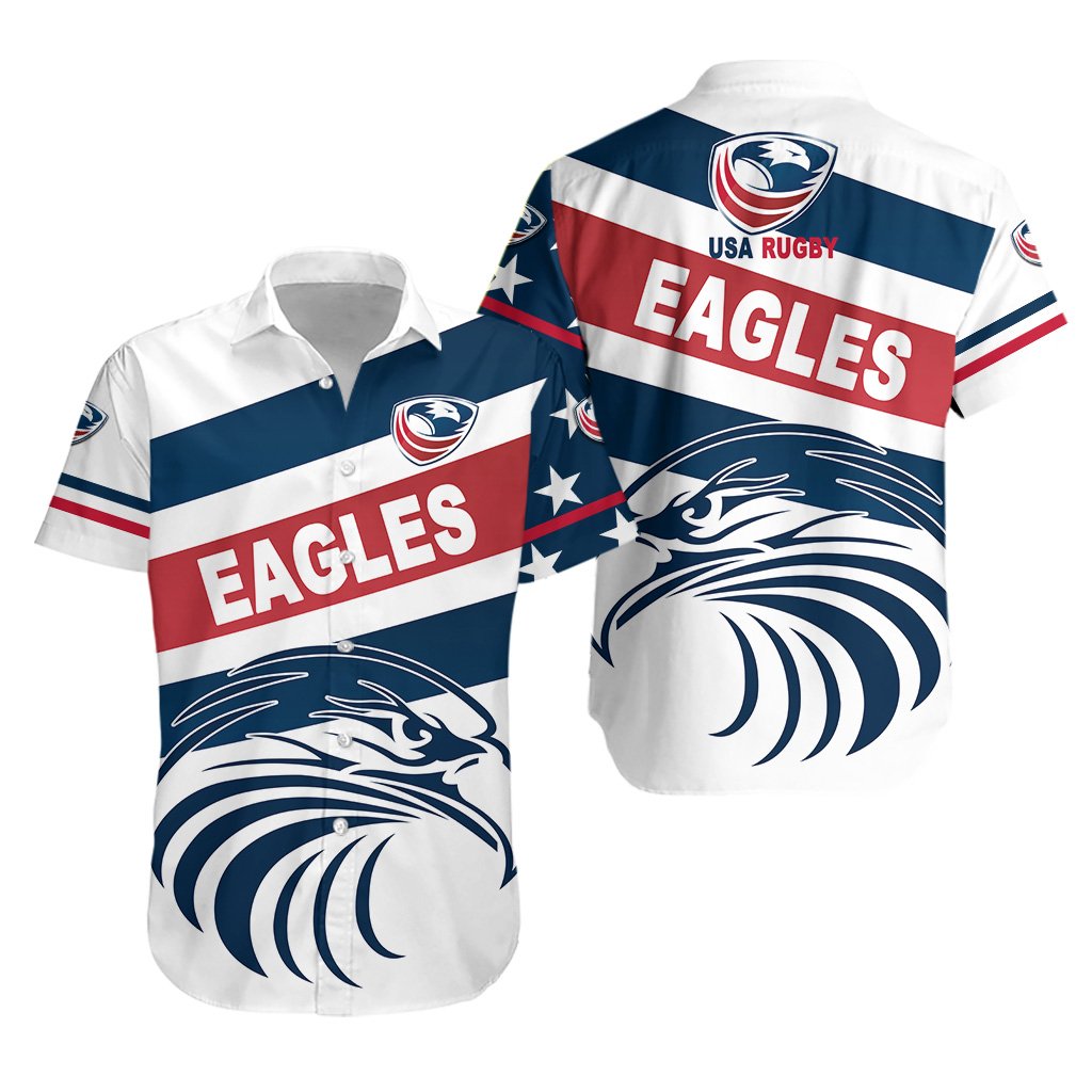 USA Rugby Hawaiian Shirt Eagles Original Style - Vibe Hoodie Shop