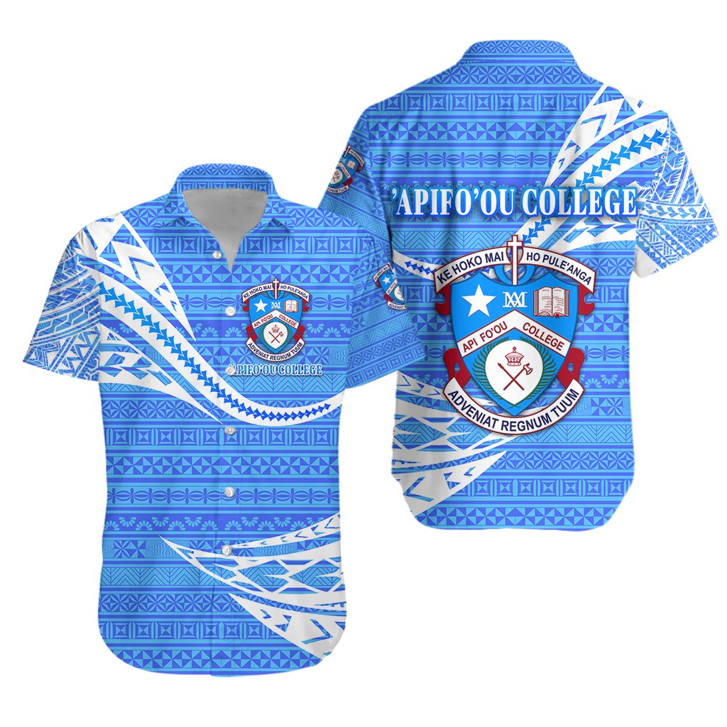 Apifoou Tonga College Hawaiian Shirt Tonga Unique Version Blue - Vibe Hoodie Shop