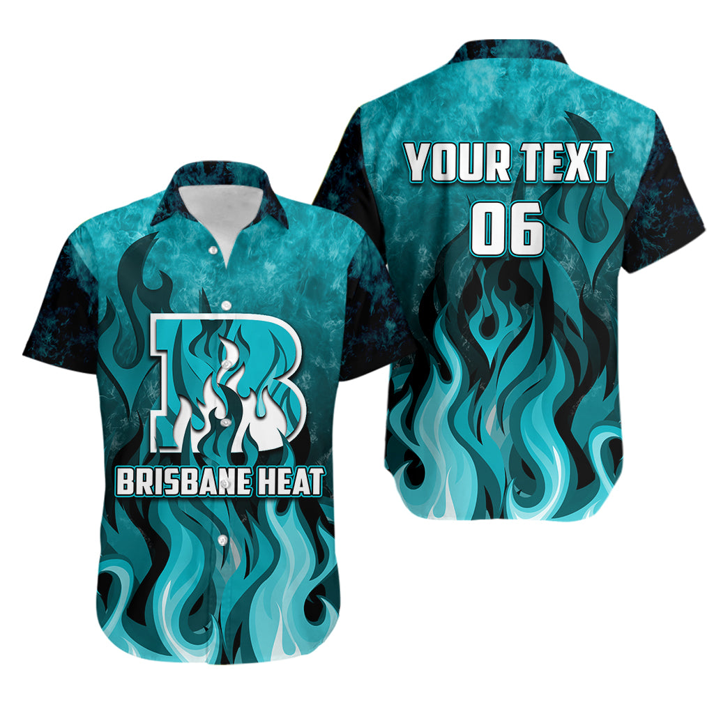 (Custom Personalised And Number) Brisbane Heat Hawaiian Shirt Cricket Special Style - Vibe Hoodie Shop