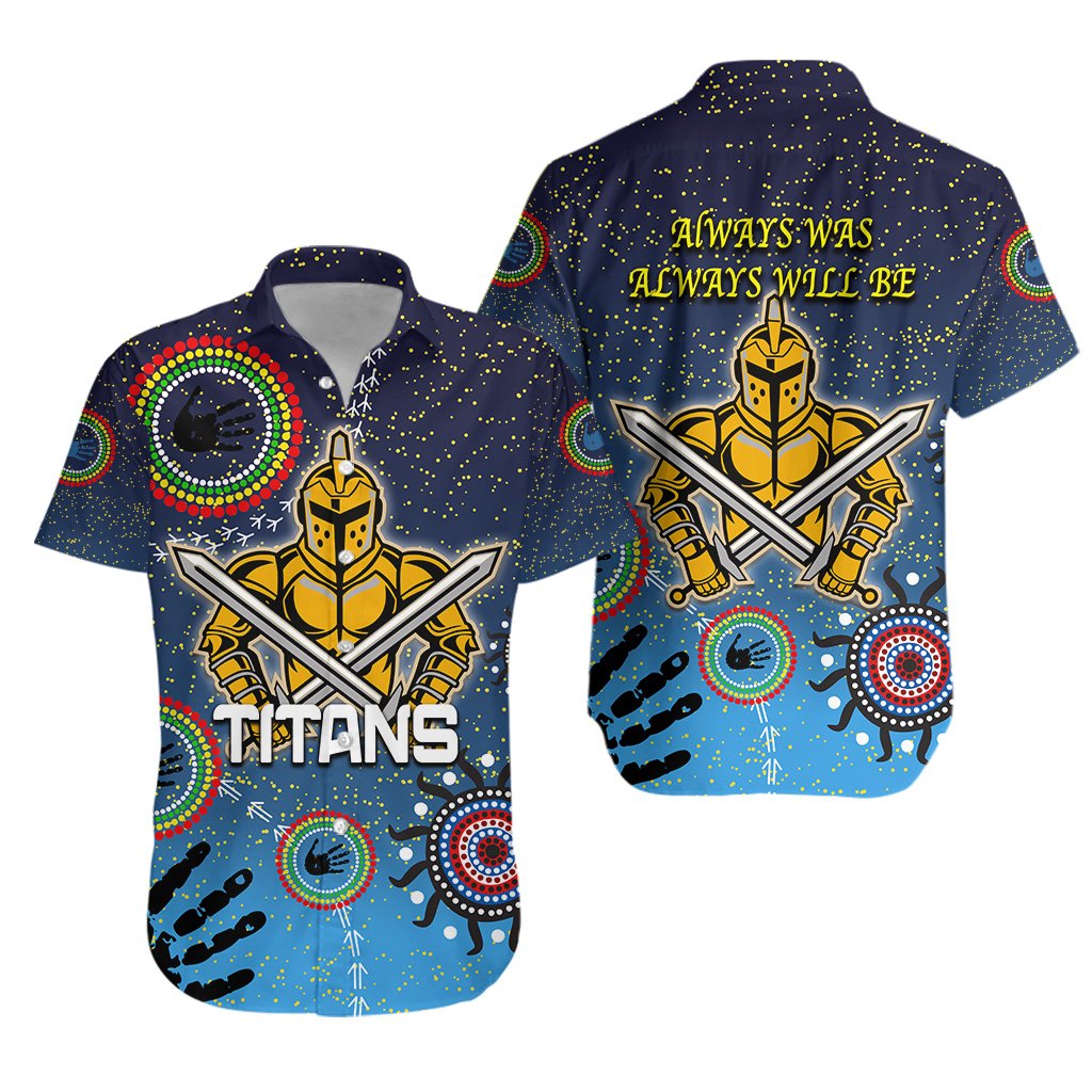 NAIDOC Titans Hawaiian Shirt Gold Coast Aboriginal - Vibe Hoodie Shop