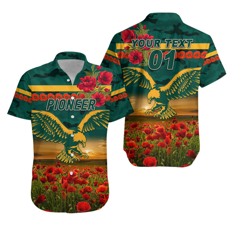 (Custom Personalised) Pioneer Football Club ANZAC Hawaiian Shirt Poppy Vibes - Vibe Hoodie Shop
