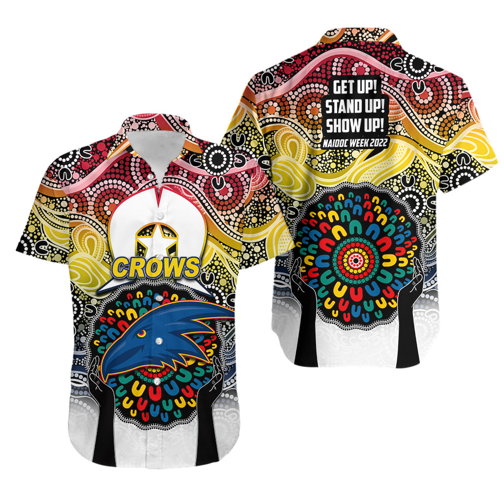 Crows Australian Football Hawaiian Shirt NAIDOC Week 2022 - Vibe Hoodie Shop