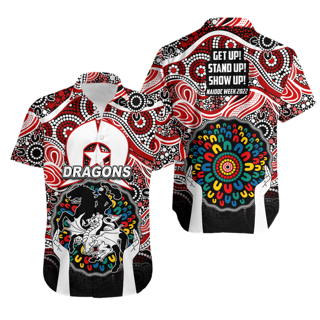 Dragons Rugby Hawaiian Shirt NAIDOC Week 2022 - Vibe Hoodie Shop