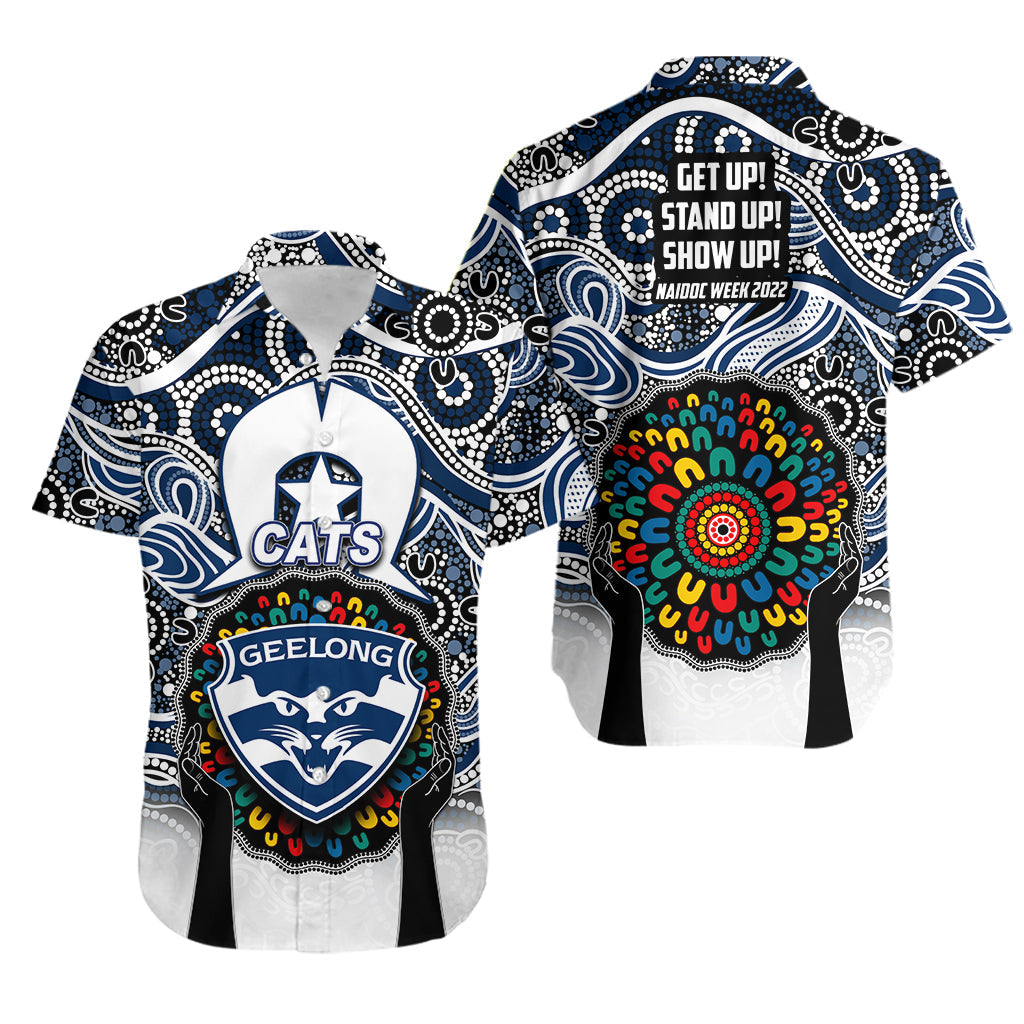 Cats Australian Football Hawaiian Shirt NAIDOC Week 2022 - Vibe Hoodie Shop