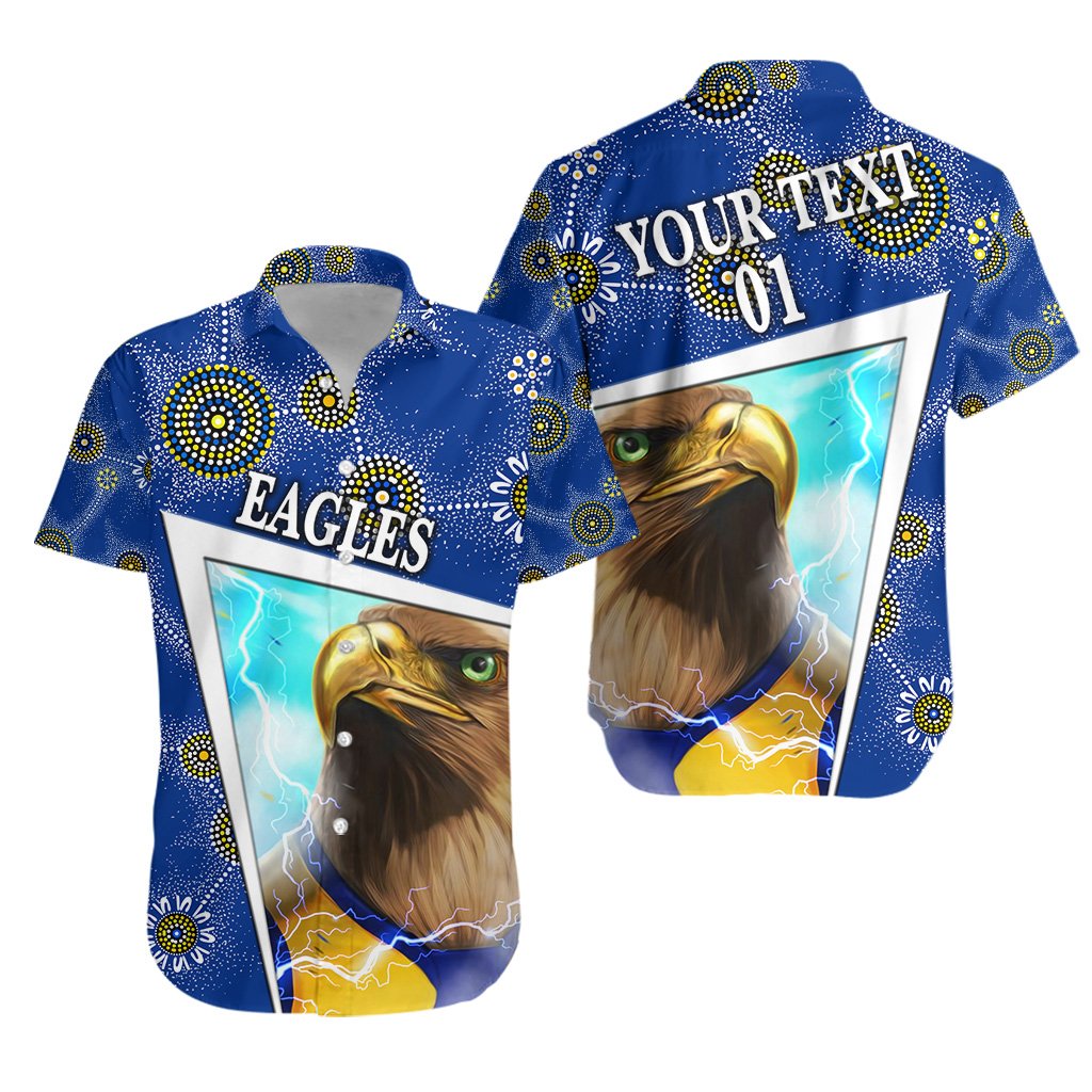 (Custom Personalised) Eagles Indigenous Hawaiian Shirt West Coast Limited Edition, Custom Text And Number - Vibe Hoodie Shop