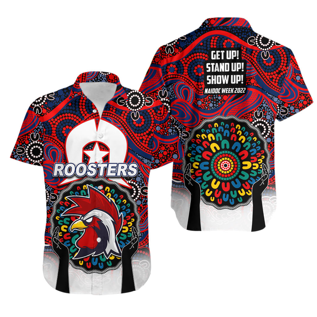 Roosters Rugby Hawaiian Shirt NAIDOC Week 2022 - Vibe Hoodie Shop
