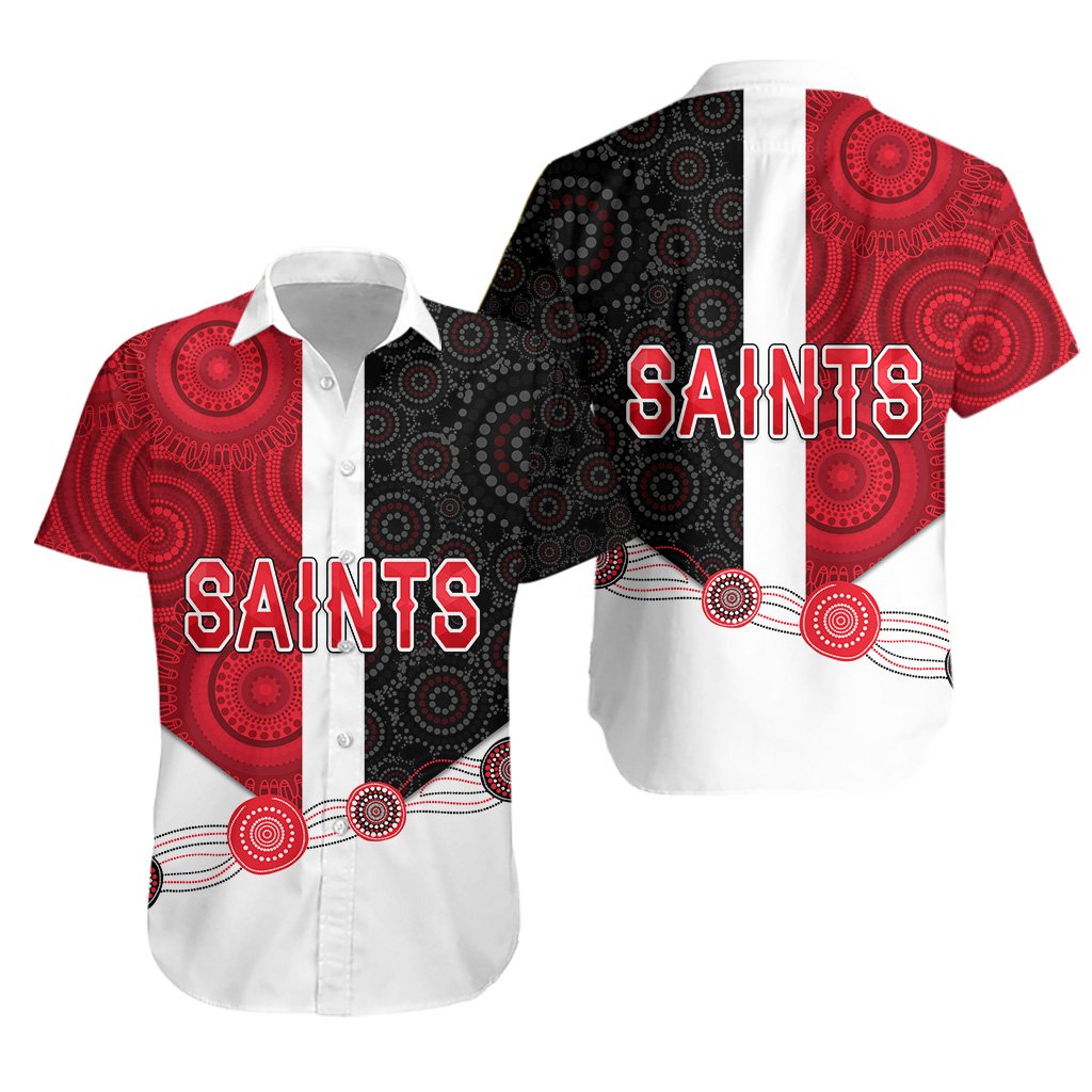 Saints Hawaiian Shirt Indigenous - Vibe Hoodie Shop