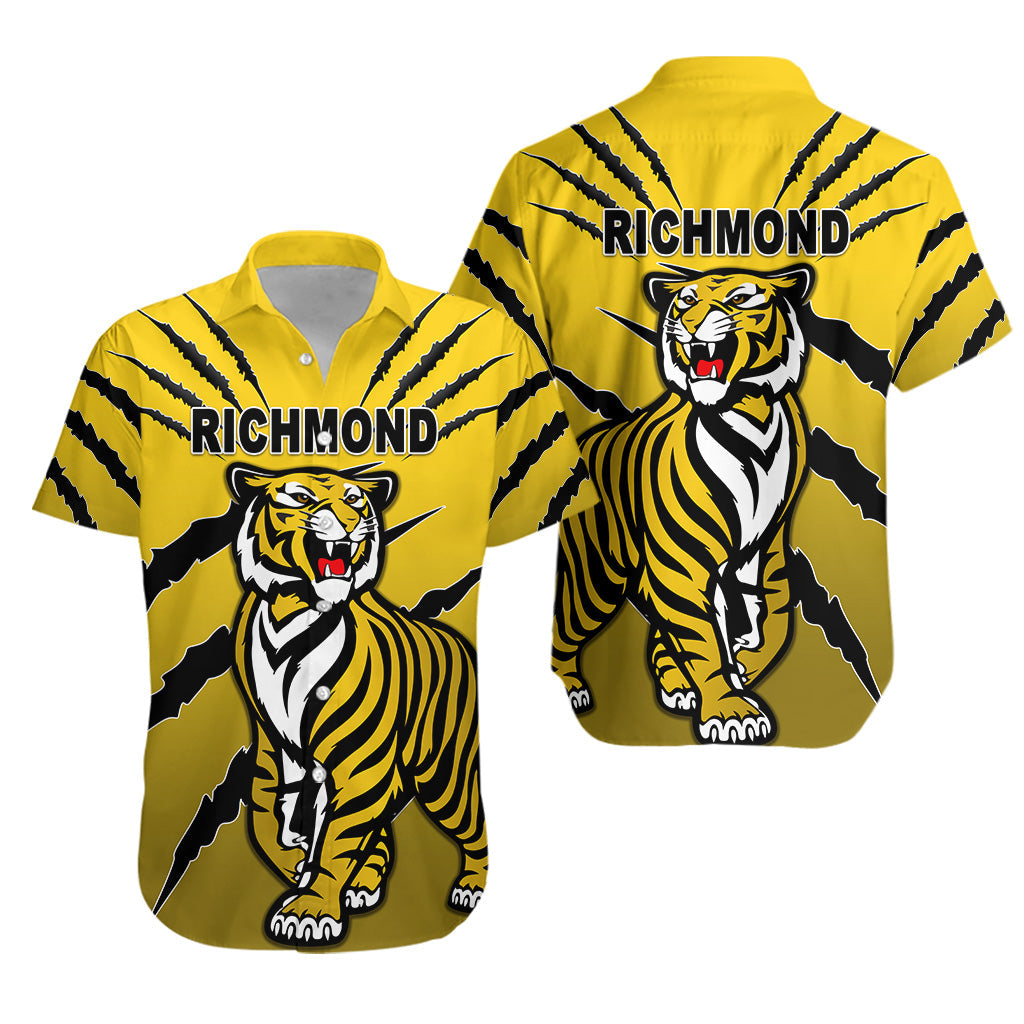 Richmond Tigers Hawaiian Shirt Original Version - Yellow - Vibe Hoodie Shop