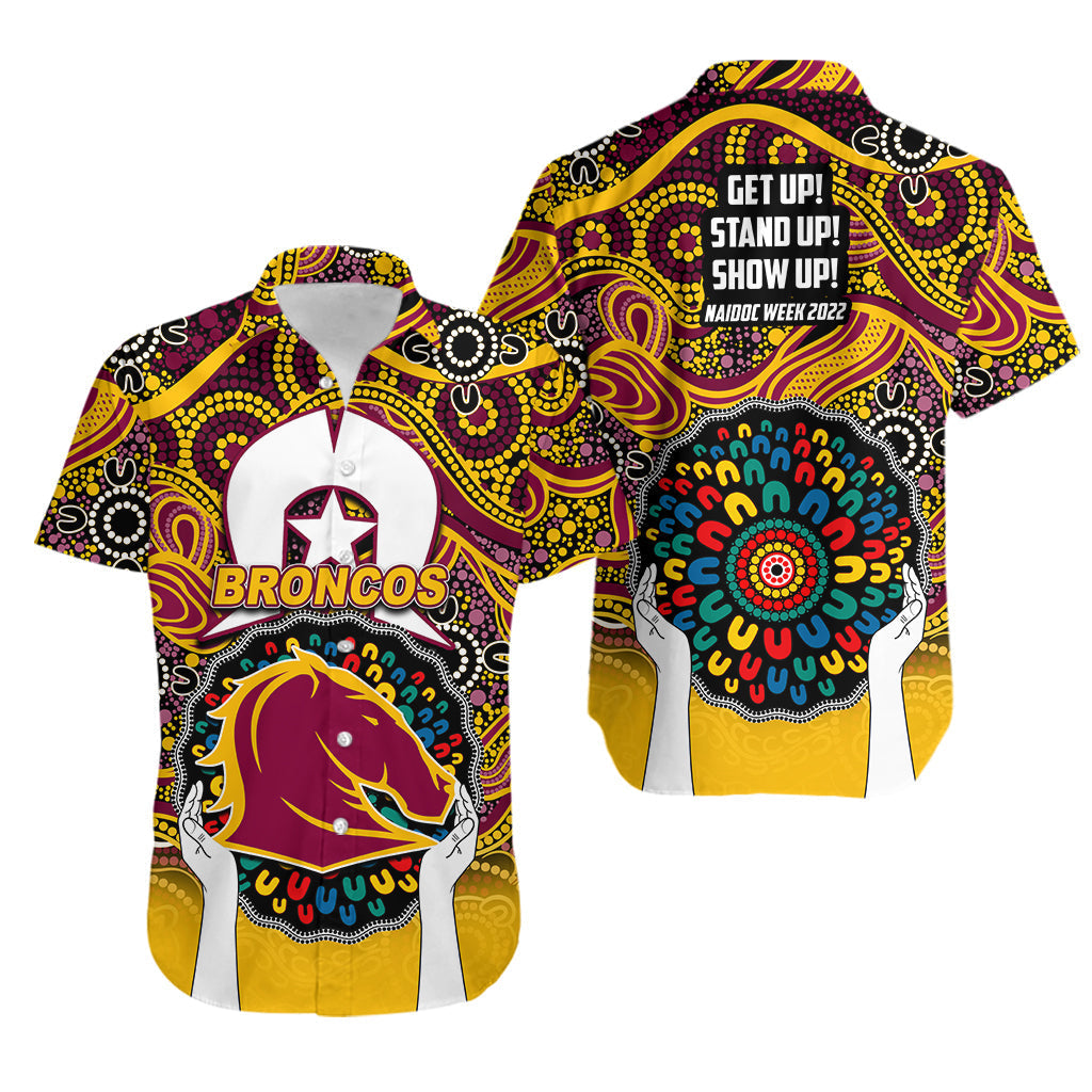Broncos Rugby Hawaiian Shirt NAIDOC Week 2022 - Vibe Hoodie Shop