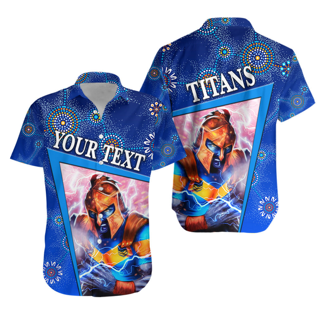 (Custom Personalised) Gold Coast Titans Hawaiian Shirt 2021 Indigenous Limited Edition - Vibe Hoodie Shop