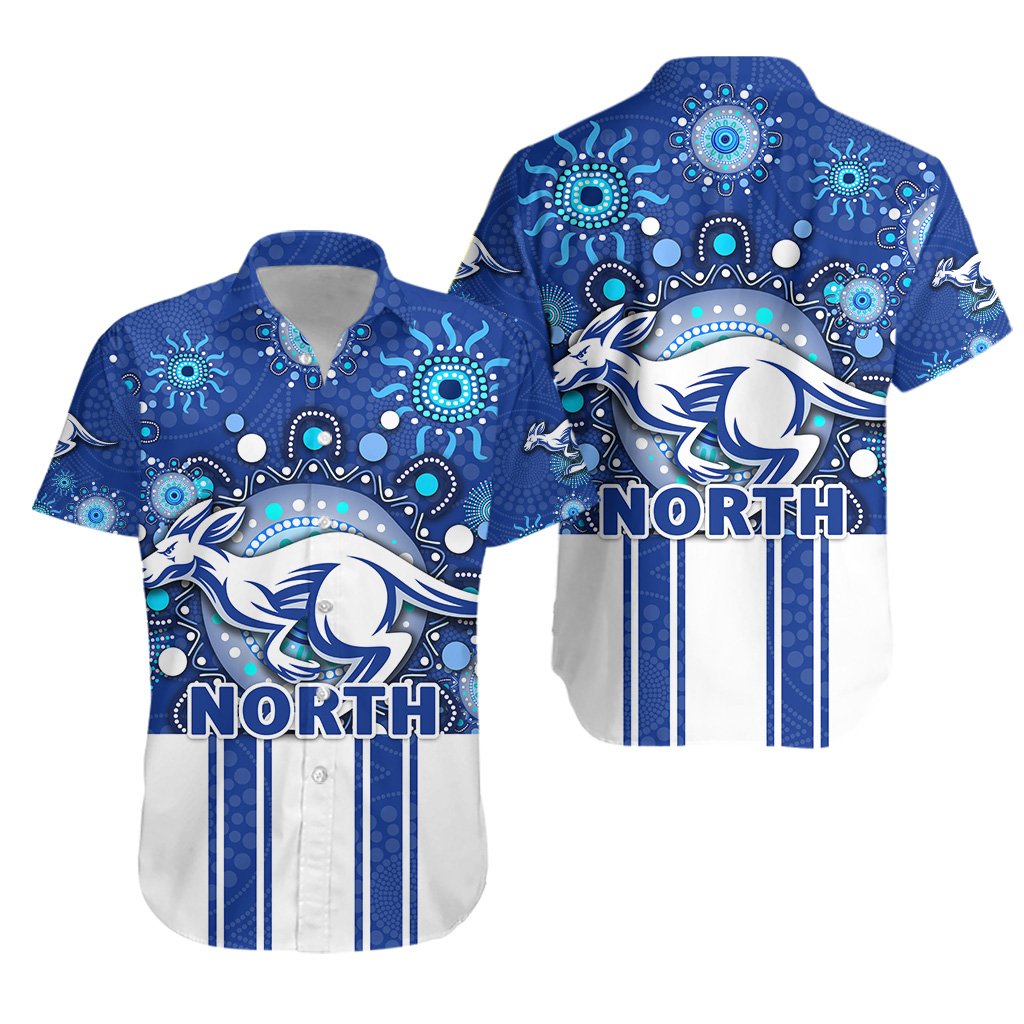 Melbourne Hawaiian Shirt Indigenous North Kangaroos - Vibe Hoodie Shop