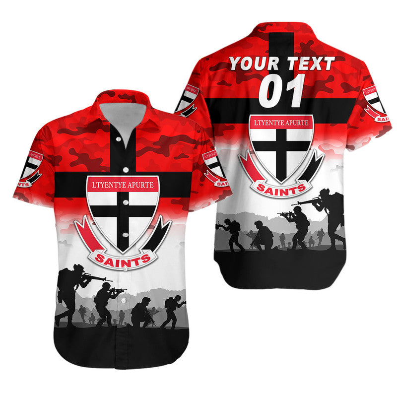 (Custom Personalised) Ltyentye Apurte ANZAC Hawaiian Shirt Simple Style - Saints - Vibe Hoodie Shop